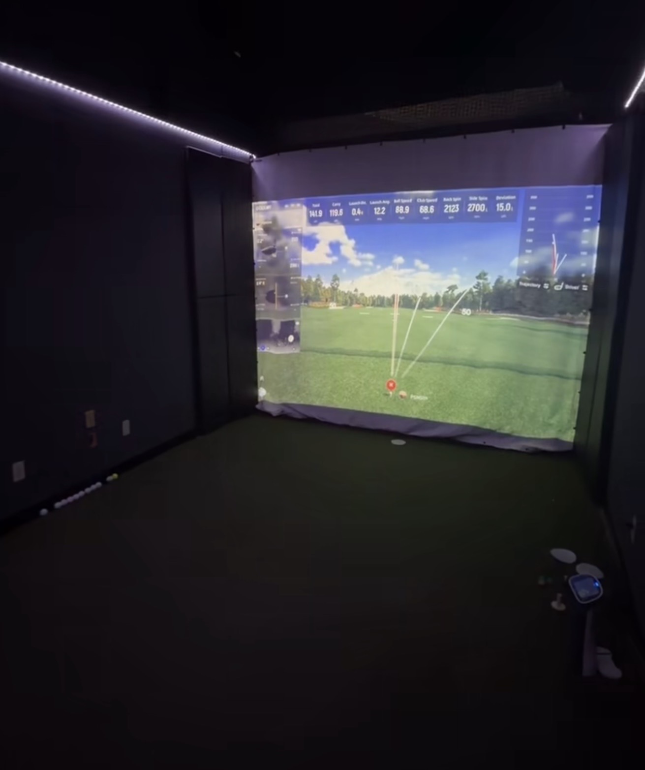 PSM Golf Simulator pricing flyer